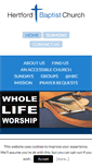 Mobile Screenshot of hertfordbaptist.org.uk